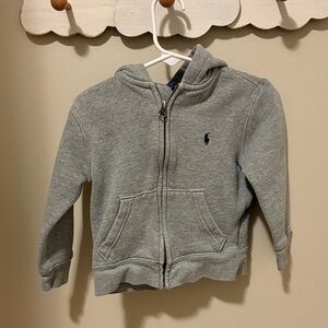 Polo by Ralph Lauren Kids Heather Gray Zip-Up Hoodie